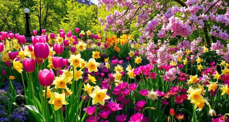 Wiosenne rośliny kwitnące