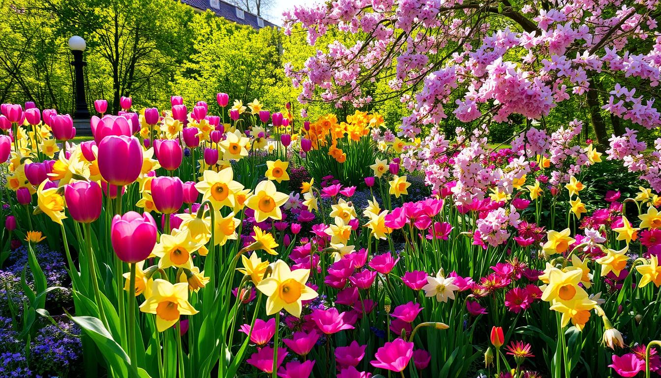 Wiosenne rośliny kwitnące