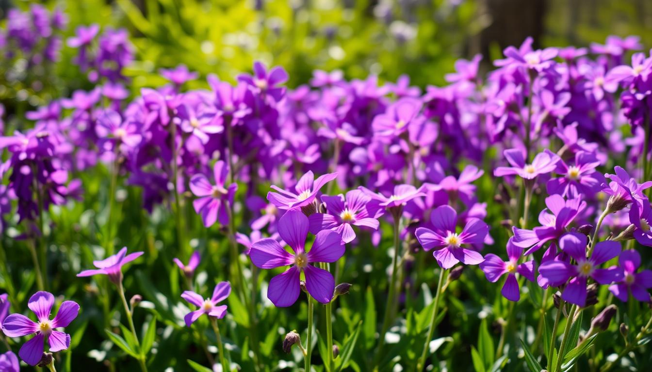 fioletowe kwiaty wiosenne