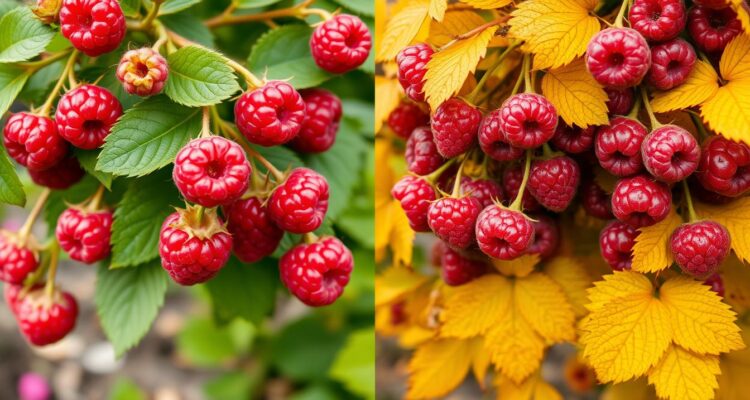 jak odróżnić maliny letnie od jesiennych