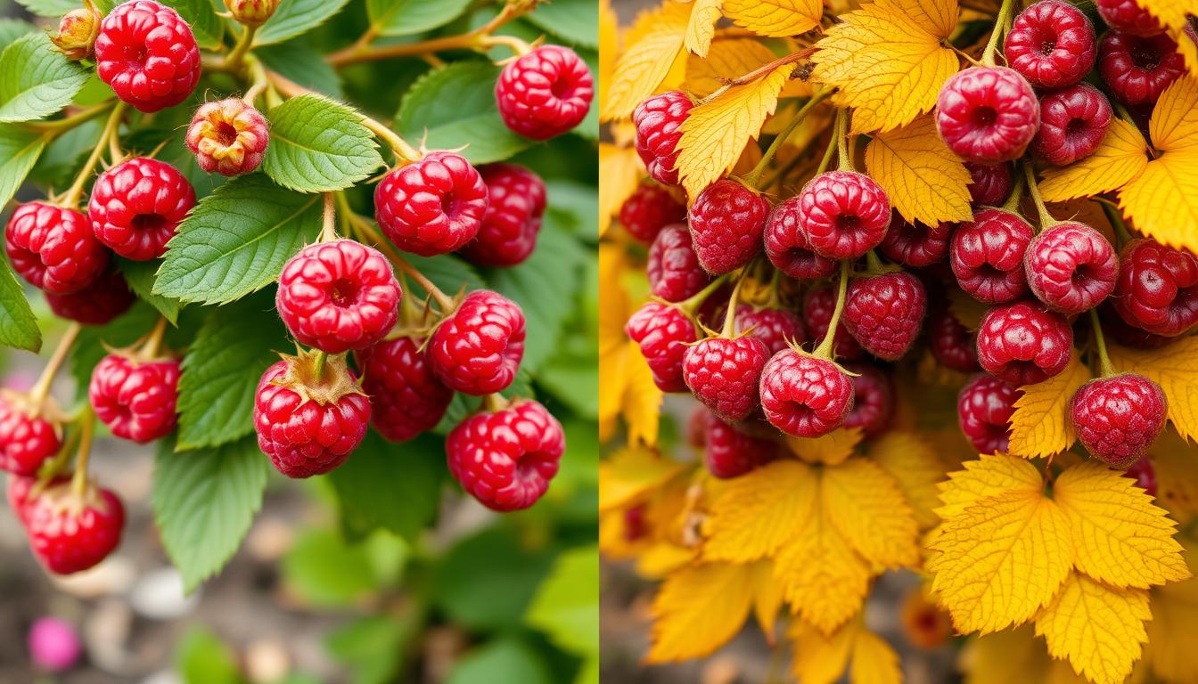 jak odróżnić maliny letnie od jesiennych