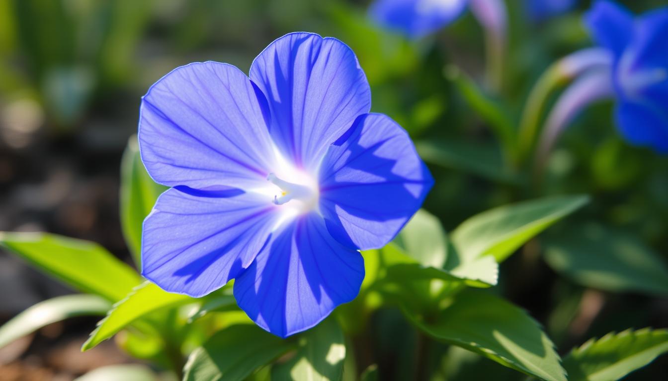 niebieski kwiat wiosenny