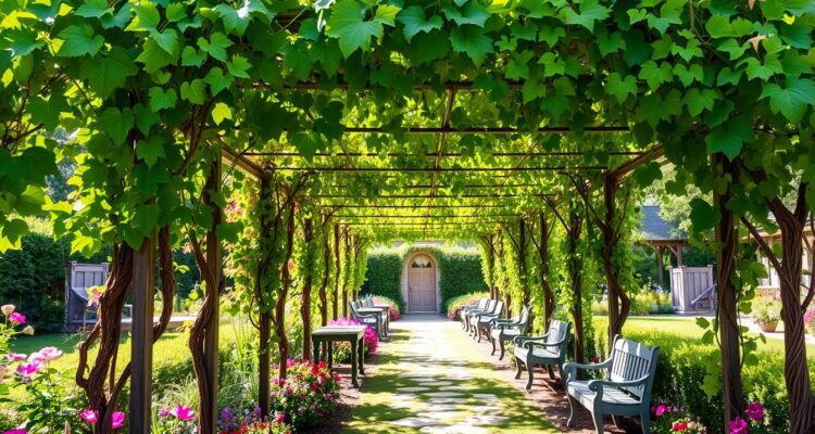 pergola na winogrona