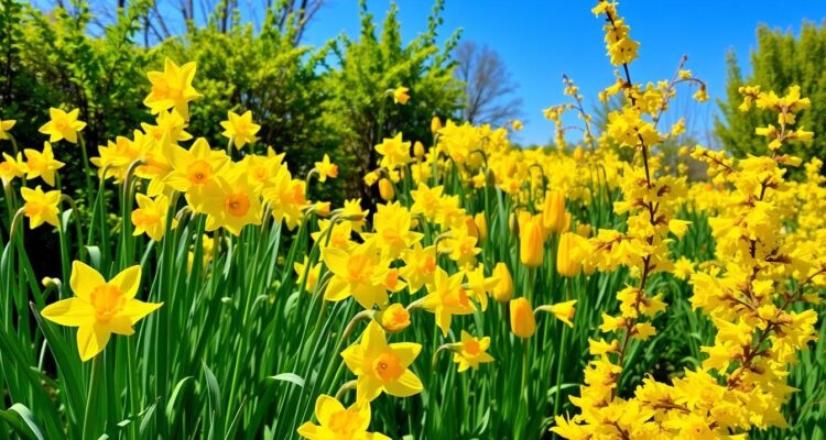 żółte wiosenne kwiaty