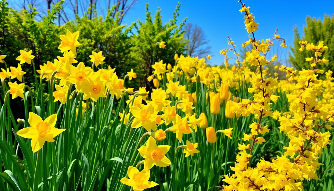 żółte wiosenne kwiaty