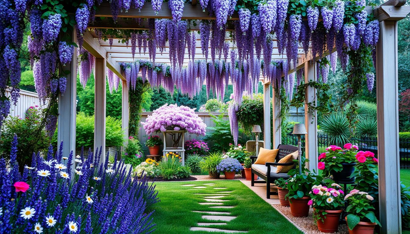 Co można posadzić przy pergoli