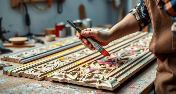 Czym pomalować listwy MDF