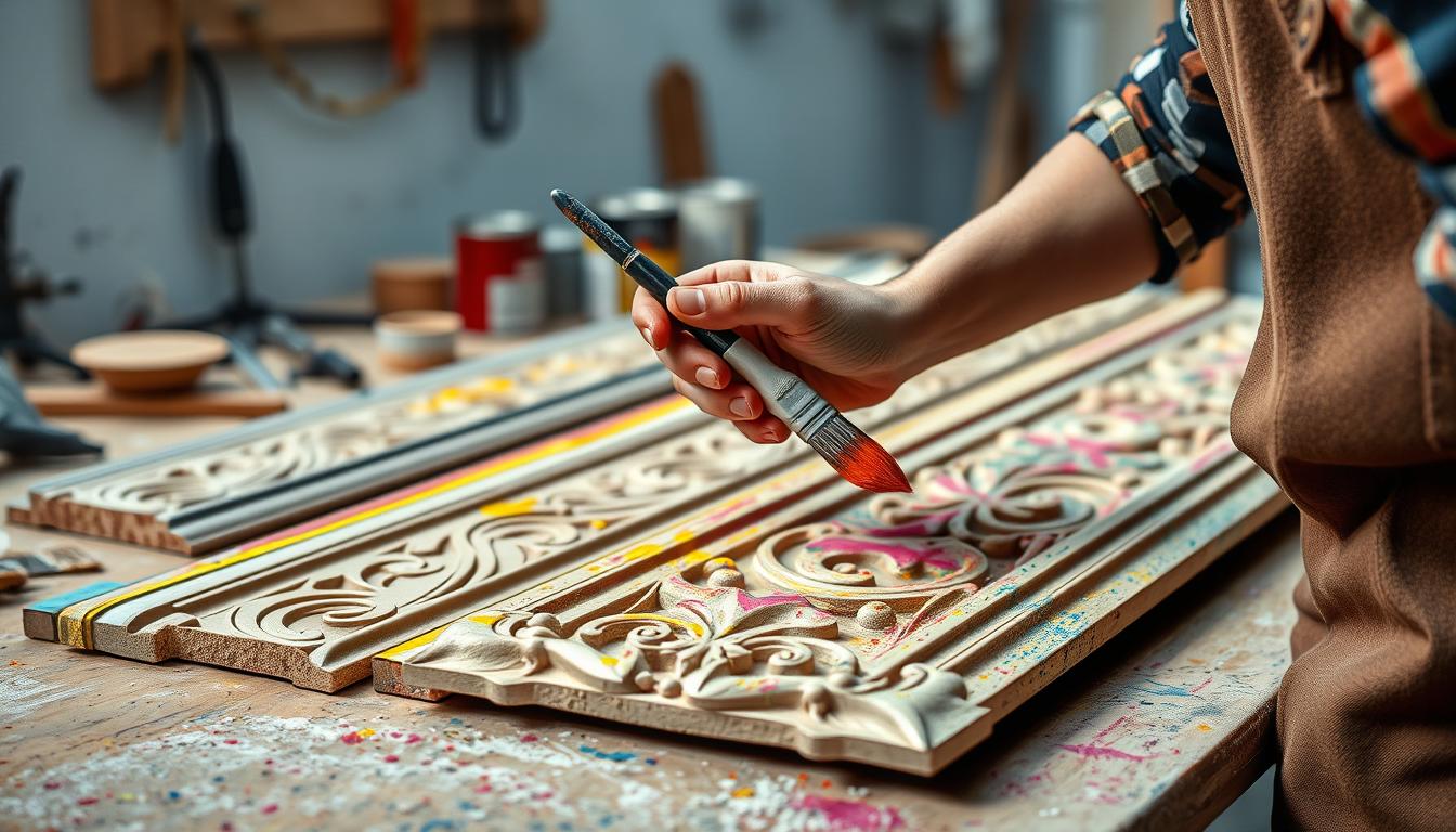 Czym pomalować listwy MDF