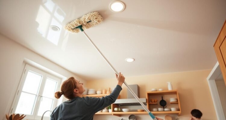 Czym umyć sufit w kuchni