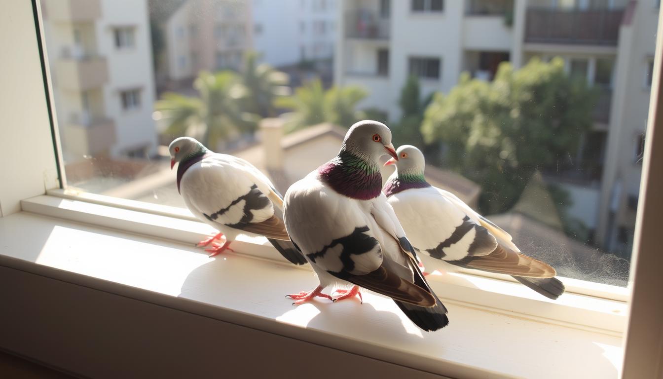 Gołębie na Parapecie