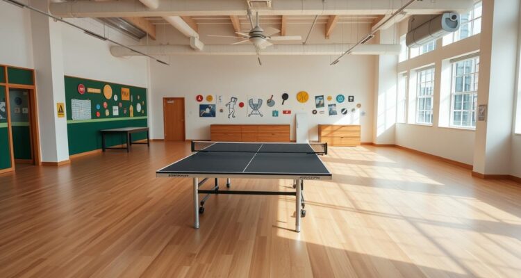 Ile miejsca na stół do ping ponga