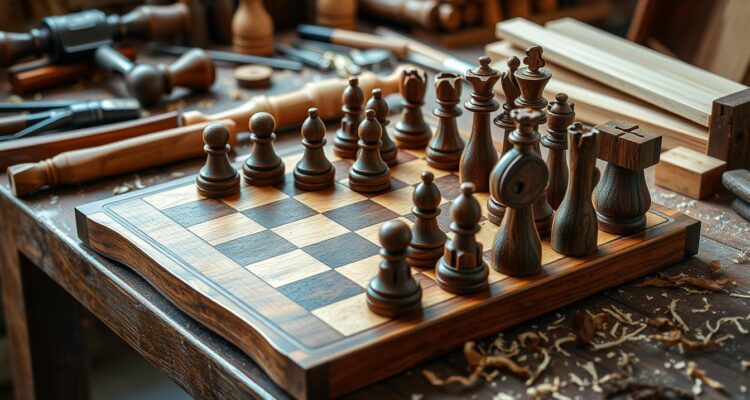 Jak Zrobić Szachy z Drewna