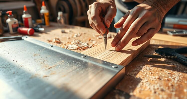 Jak kleić drewno z metalem