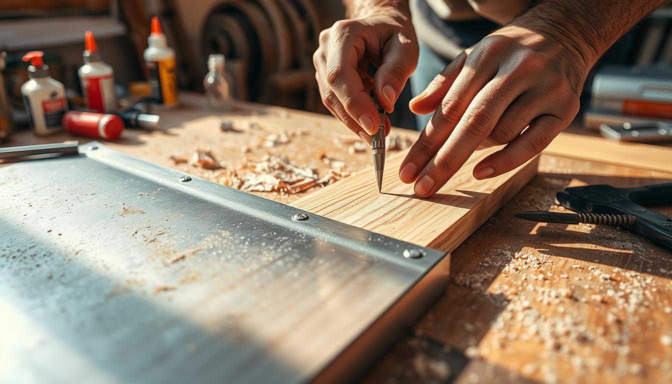 Jak kleić drewno z metalem