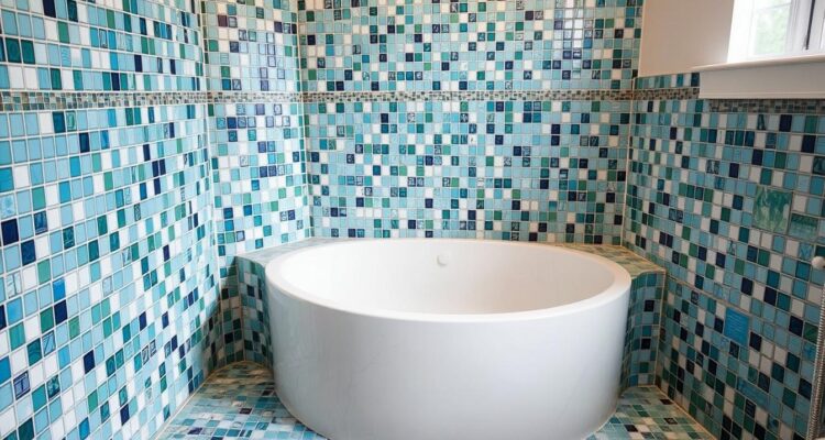 Jak obudować wannę narożną mozaiką