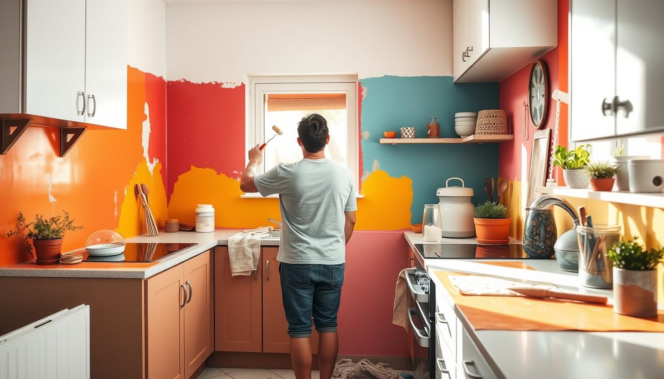 Jak pomalować tłuste ściany w kuchni