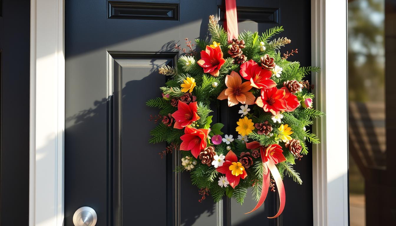 Jak przymocować wianek do metalowych drzwi