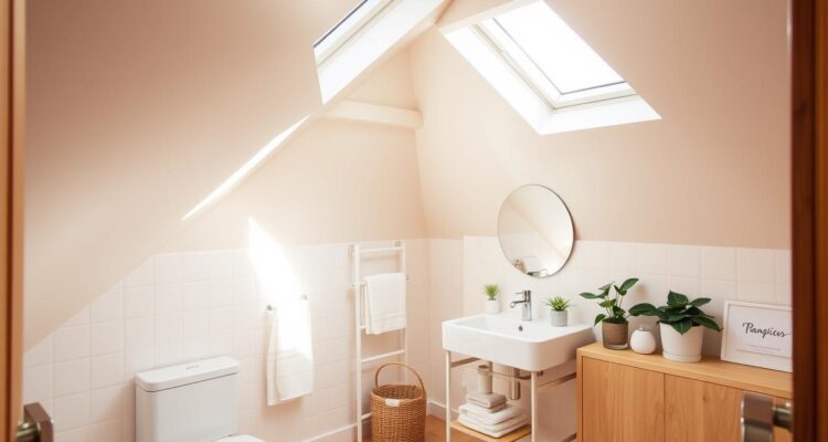 Jak urządzić małą łazienkę na poddaszu