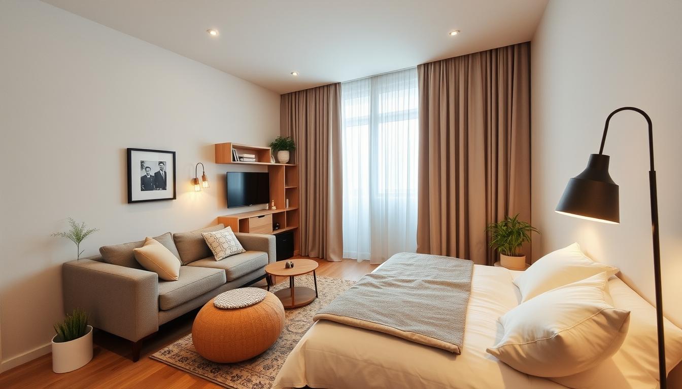 Jak urządzić pokój dzienny z sypialnią 20m2