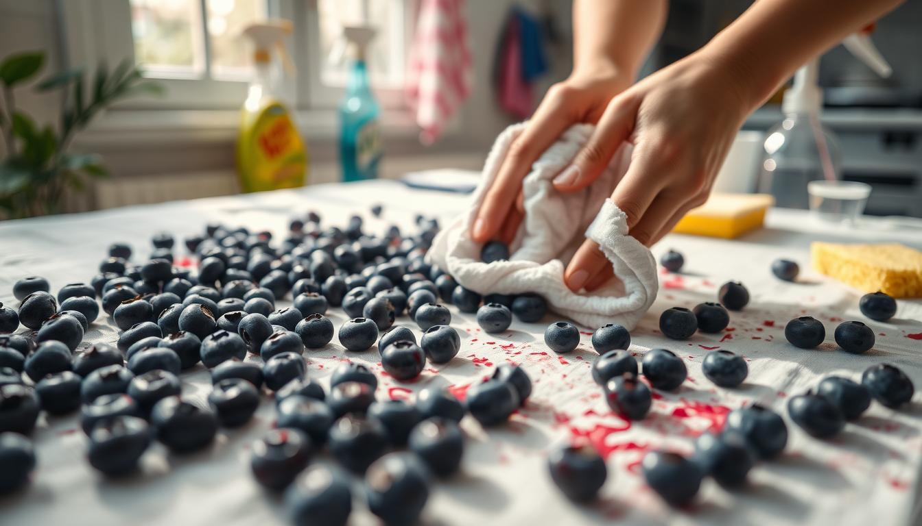 Jak usunąć plamy z jagód