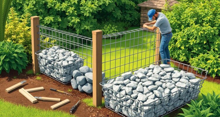Jak wykonać ogrodzenie gabionowe