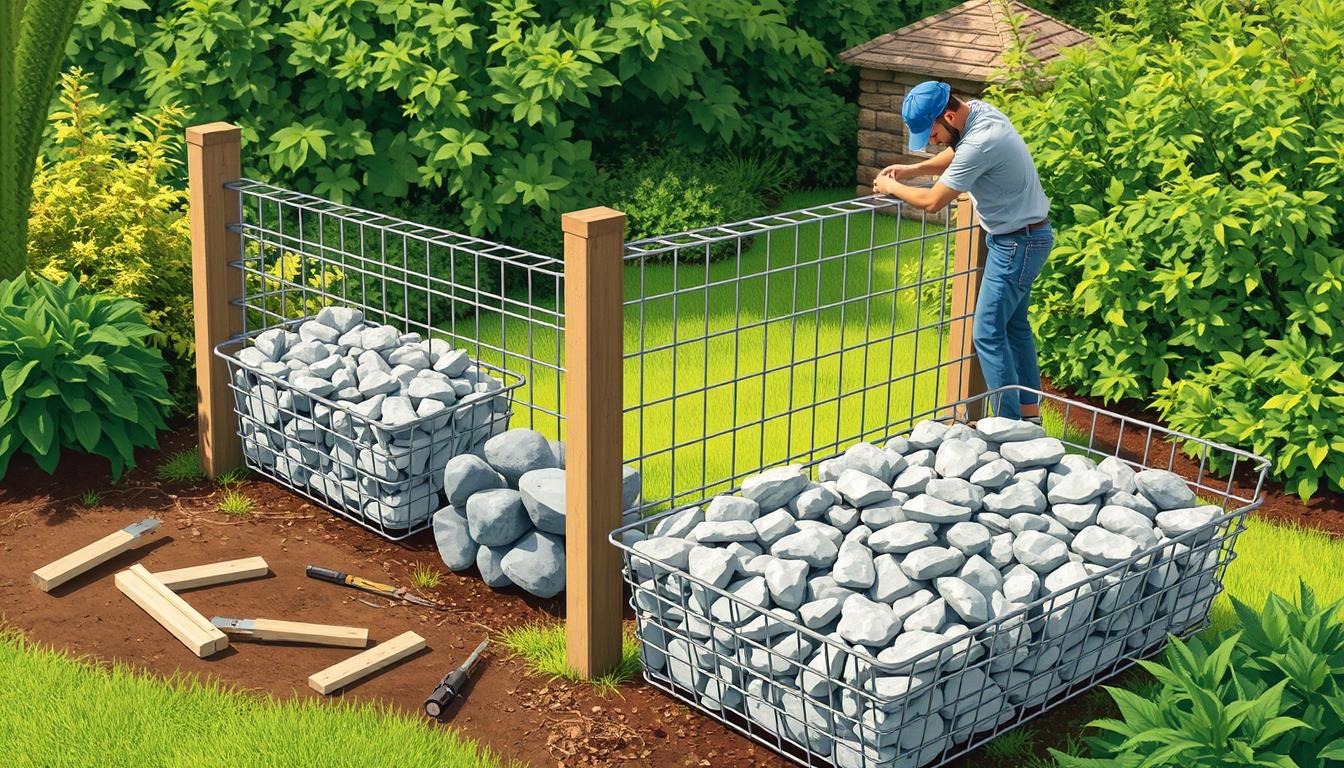 Jak wykonać ogrodzenie gabionowe