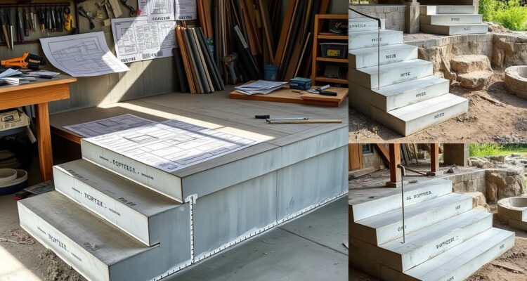 Jak wykonać schody z betonu architektonicznego