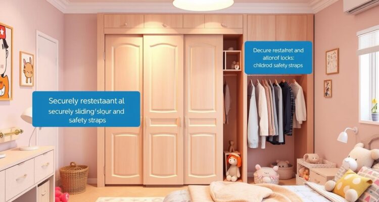 Jak zabezpieczyć szafę przesuwną przed dzieckiem