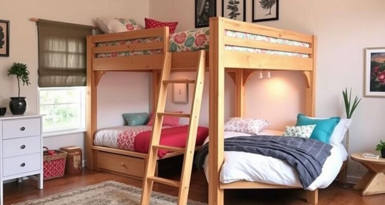 Jak zrobić łóżko piętrowe z dwóch łóżek?