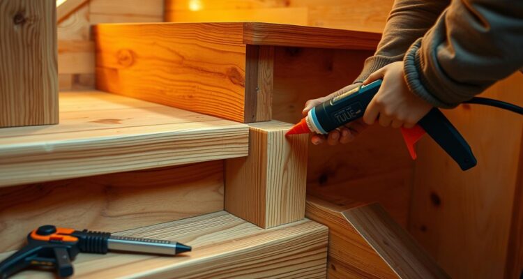 Jaki klej do schodów drewnianych