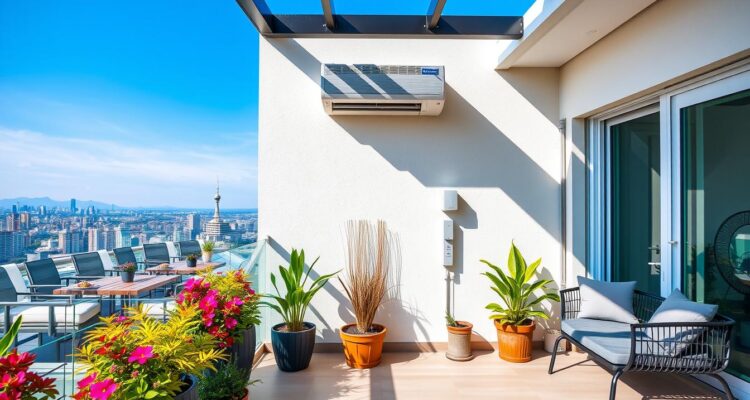 Klimatyzator na balkonie