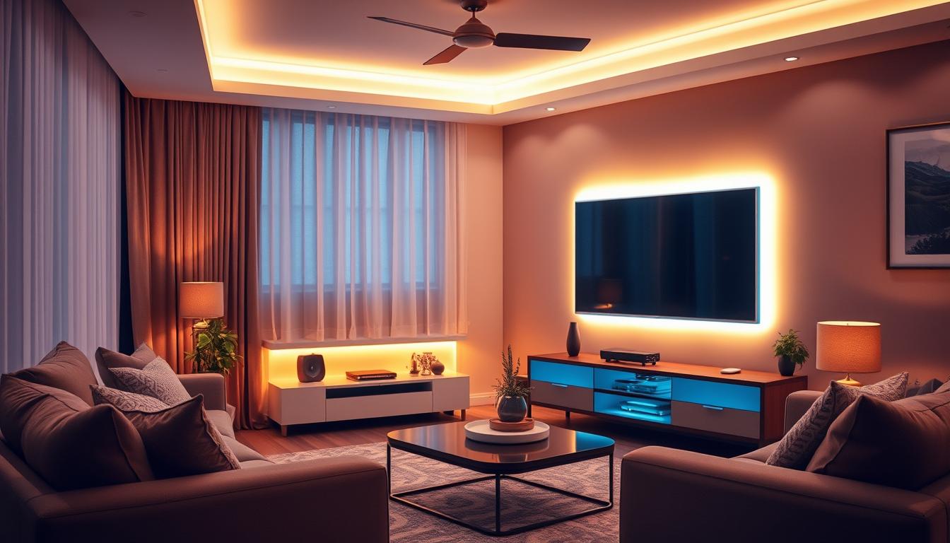 Oświetlenie przy telewizorze