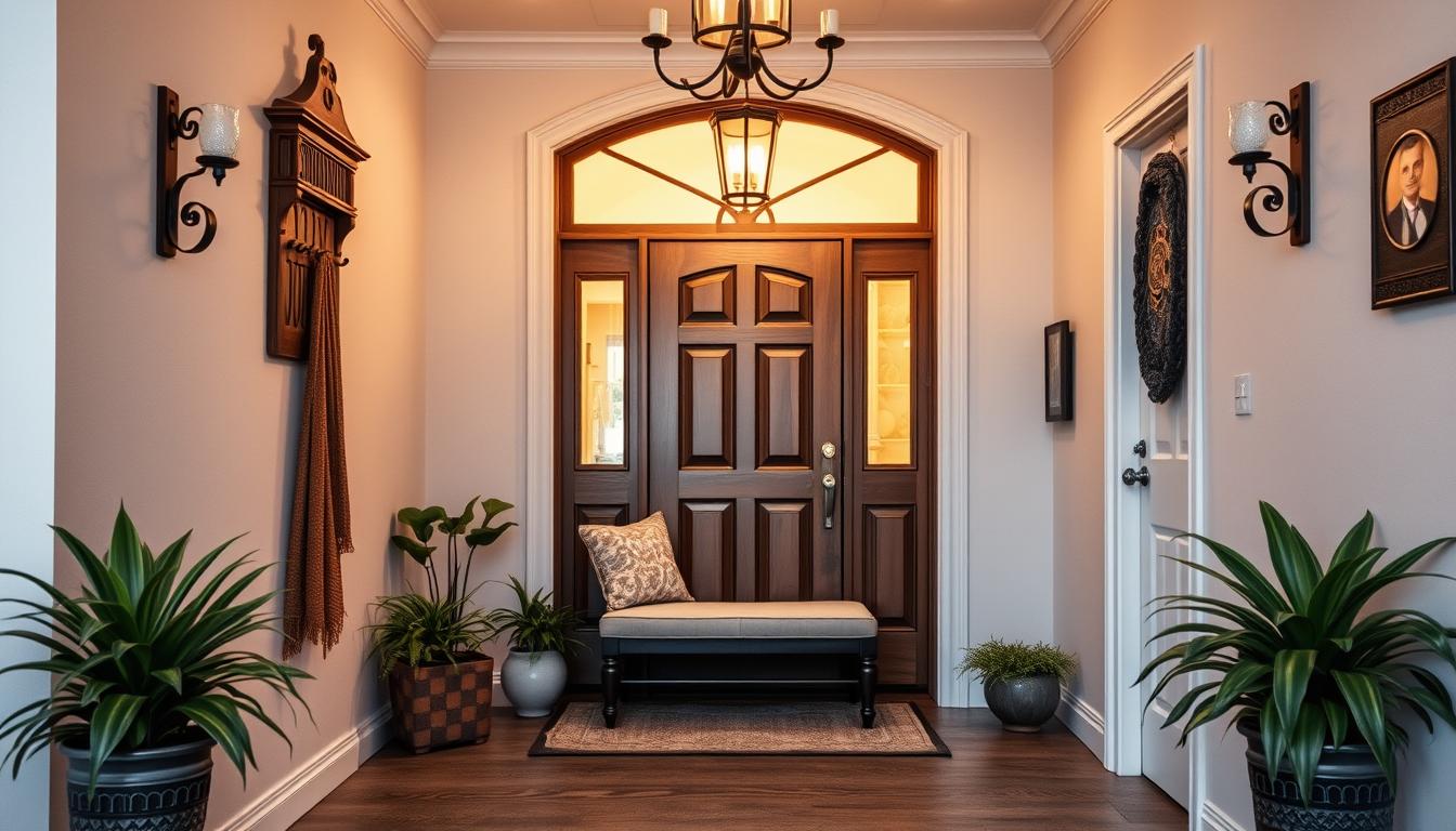 Wiatrołap przed wejściem do domu