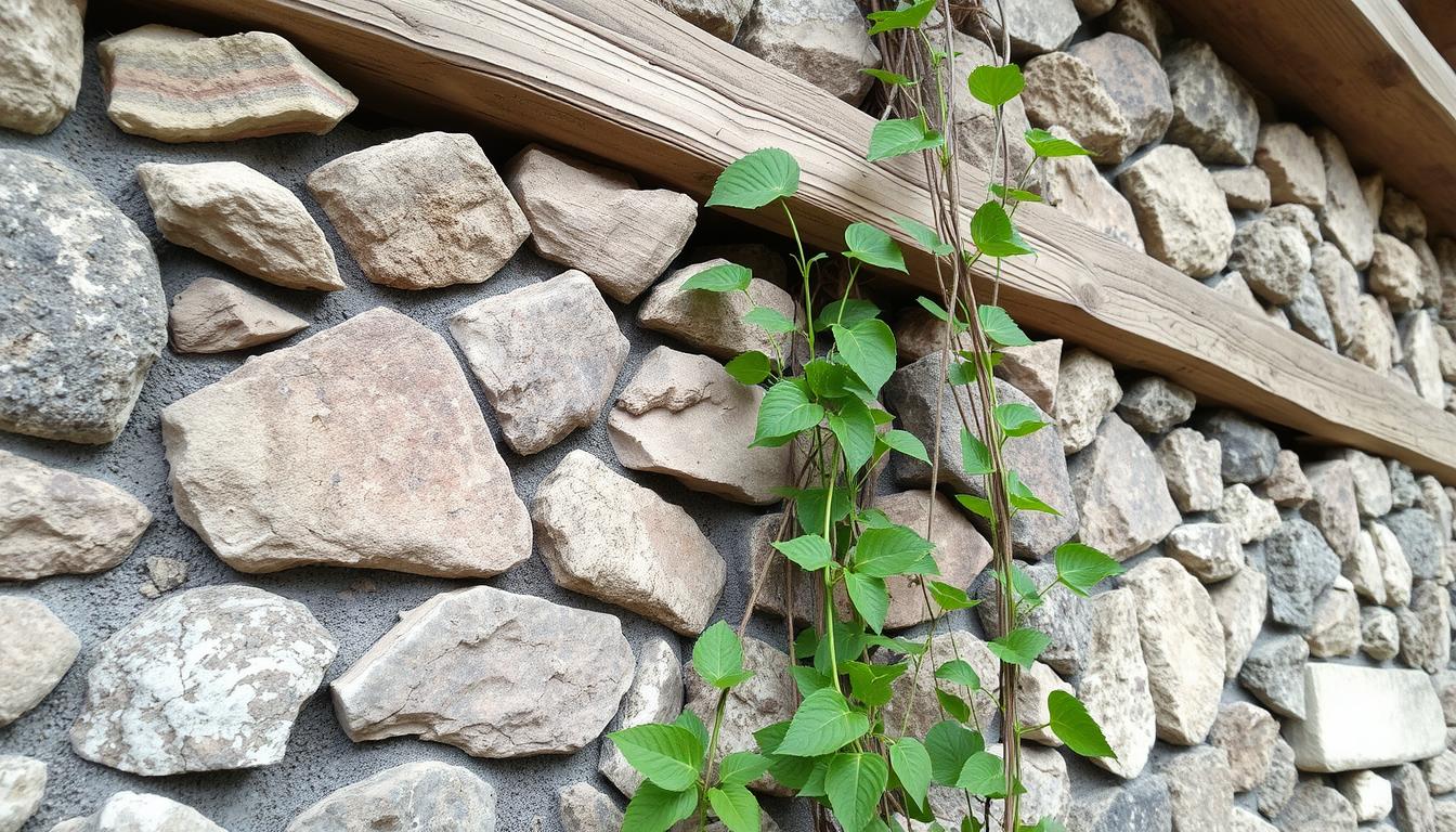 Z czym połączyć kamień na ścianie