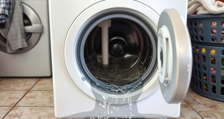 Za nisko odpływ pralki