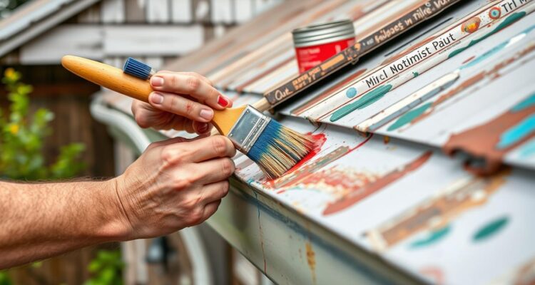 czym malować rynny ocynkowane