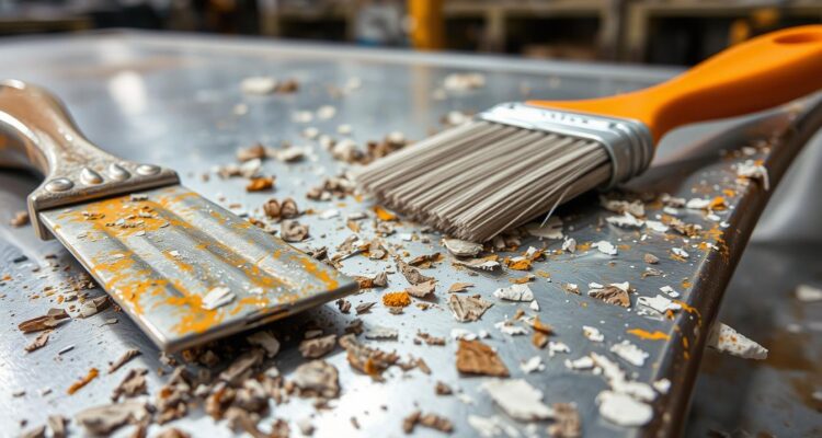 usuwanie farby z metalu