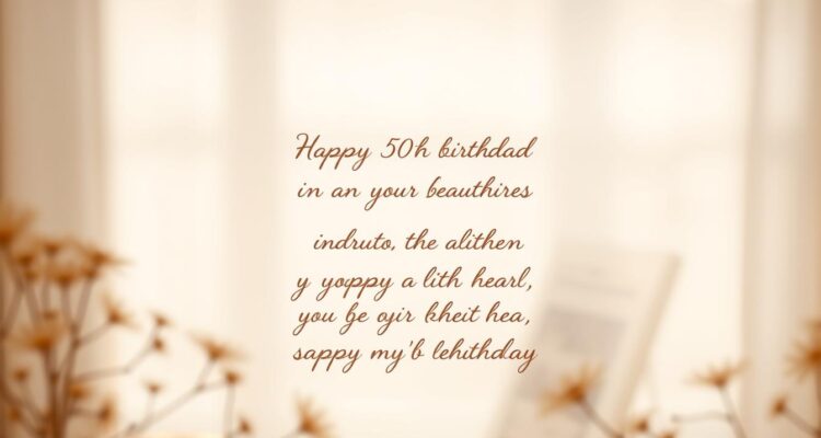 Krótki wierszyk na 50 urodziny