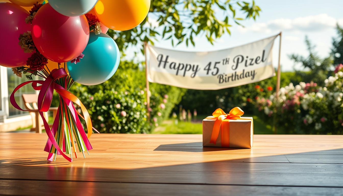 Krótkie życzenia na 45 urodziny