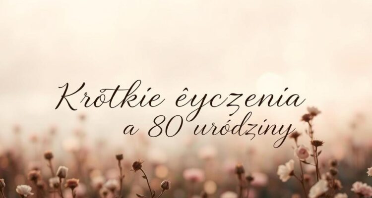 Krótkie życzenia na 80 urodziny