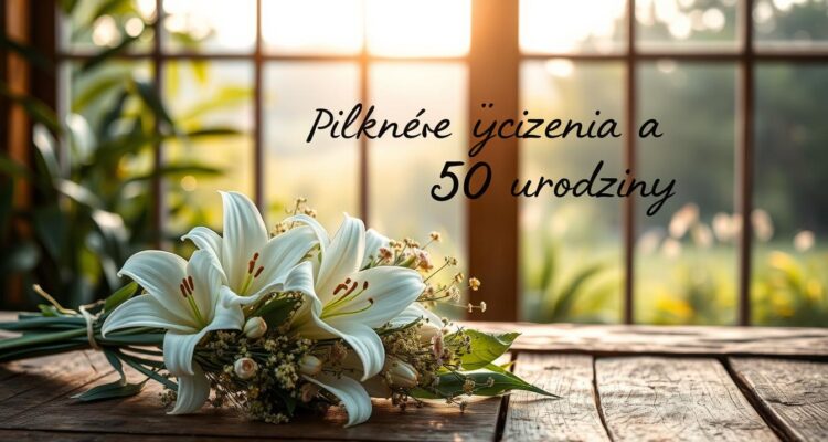 Piękne życzenia na 50 urodziny