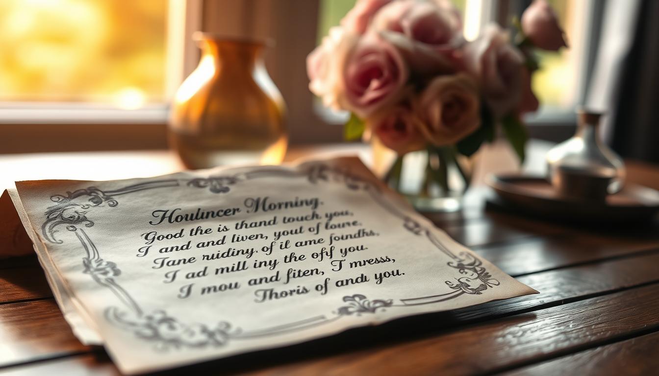 Wierszyk miłosny na dzień dobry