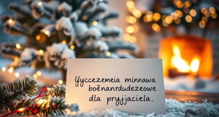 Życzenia bożonarodzeniowe dla przyjaciela