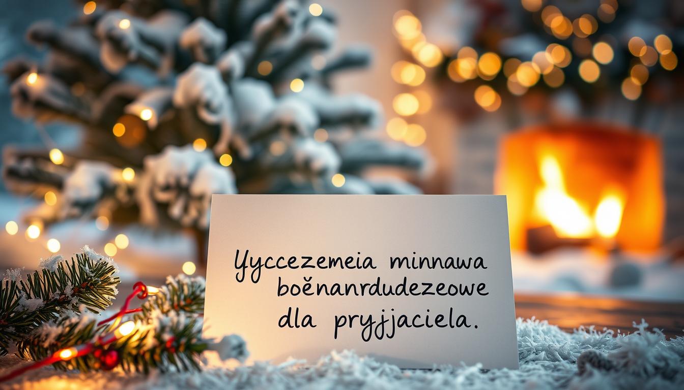 Życzenia bożonarodzeniowe dla przyjaciela