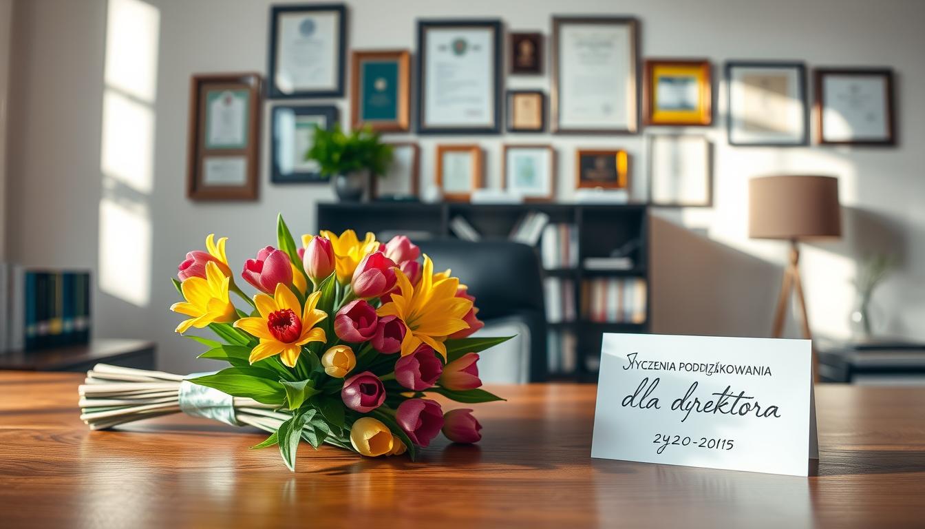 Życzenia podziękowania dla dyrektora