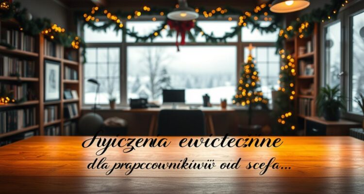 Życzenia świąteczne dla pracowników od szefa