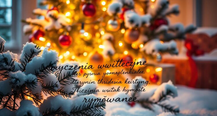 Życzenia świąteczne rymowane
